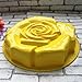 11'' Big Rose Flower Silicone Baking Mold, FantasyDay Anniversary Birthday Tray-Wedding Festival Party Silicone Cake Mold for Muffins Brownie Cornbread Candy Chocolates Butter Fondant Soap Gummy Bread