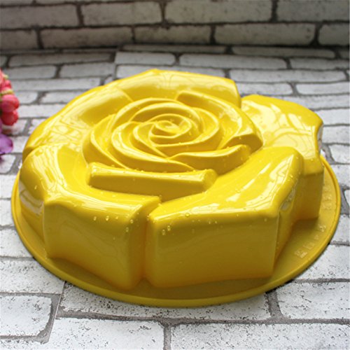 FantasyDay 11" Rose Flower Birthday Cake Mold Silicone Cake Baking Pan/Silicone Mold for Anniversary Birthday Cake, Loaf, Muffin, Brownie, Cheesecake, Tart, Pie, Flan, Bread and More #1 - Thumbnail 6
