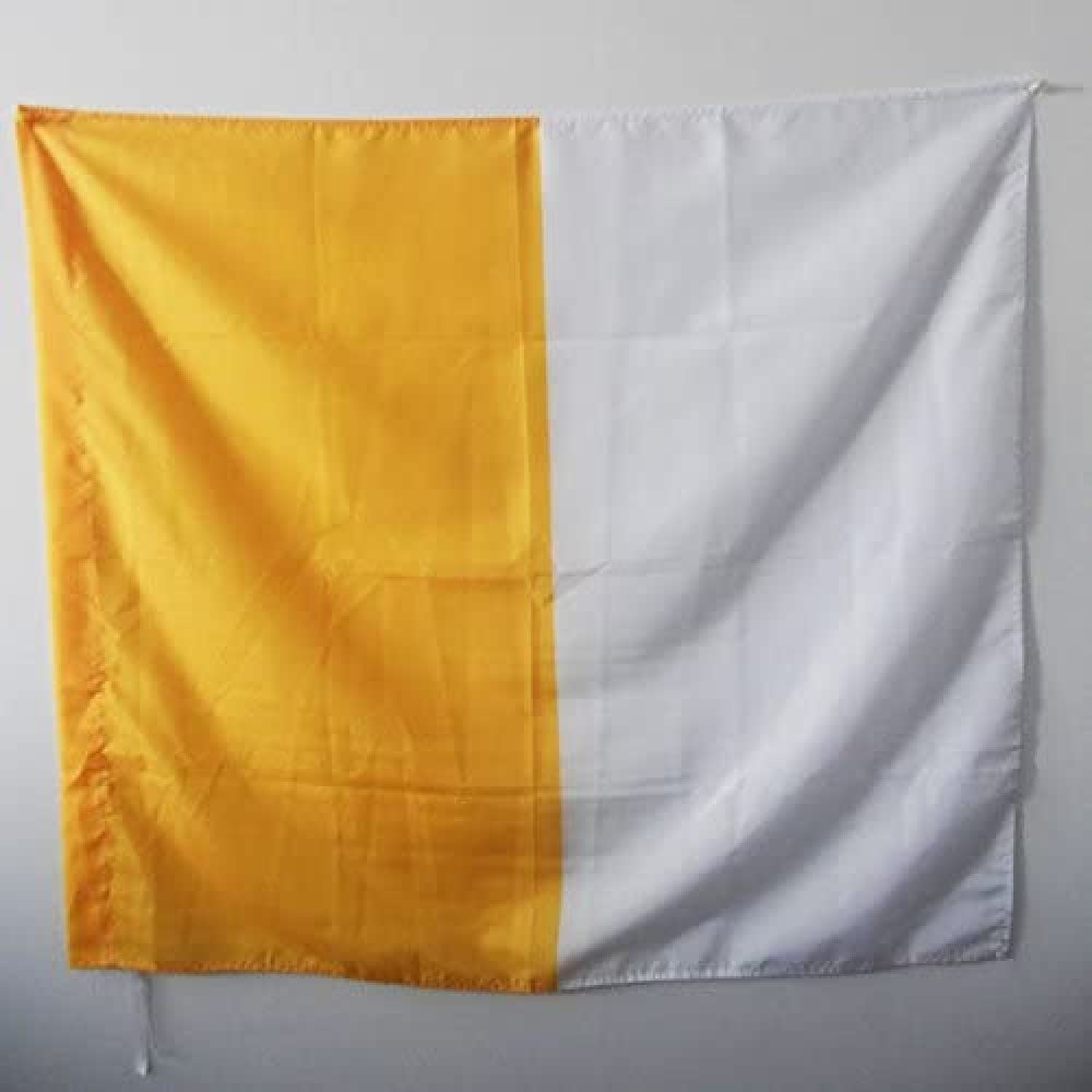AZ FLAG - Papal States 752-1870 Flag - 3x3 Ft - 100% Polyester former Vatican Banner with Sleeve - Fade Resistant - Vivid Colors - 3' x 3' Feet - 90x90 Cm