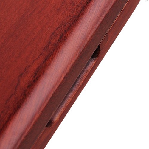image for Yibuy Red Hand Carved Wooden Oboe Reed Case Hold for 6PCS Reeds Hold S