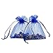 BALORAY 100pc 5x7 Inches Organza Favor Bags Mixed Colors Jewelry Pouch Bags Display