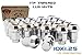 QTY-16pc ITP Chrome 10x1.25 Tapered Bulge Acorn Lug Nuts Compatible with ATV/UTVs with Aftermarket & OEM Wheels