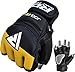 RDX Kids MMA Gloves for Grappling Martial Arts Training | Maya Hide Leather Mitts for Youth |Good for Kickboxing, Sparring, Muay Thai, Junior Cage Fighting & Punching Bag