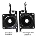 Hood Release Set Upper & Lower Latches Compatible With 2004-2017 Volvo Trucks White VN VNL Both Driver and Passenger Side Replaces 20498998 20565619 8074938 (Upper & Lower Latches)