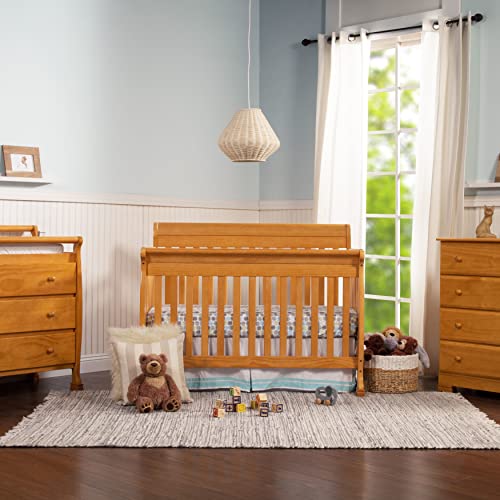 DaVinci Kalani 4in1 Convertible Crib in Oak, Greenguard Gold