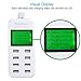 Vanbon Multi USB Charger, 40W 8 Multi-Port Desktop Charger Charging Station LCD Fast Travel Wall Charger Compatible iPhone 8/7/6/6S/Plus, iPad Air/Mini/Pro, Smart Phone, Tablet and Multiple Devices