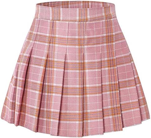 SANGTREE Girls & Women's Pleated Skirt with Comfy Stretchy Band, 2 Years - Adult XL