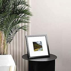 KINLINK 8x8 Picture Frames Black, Square Photo
