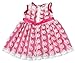 AOFUL Bitty Baby Doll Clothes Dress, Pink Pretty Summer Dress Fits Outfit 15