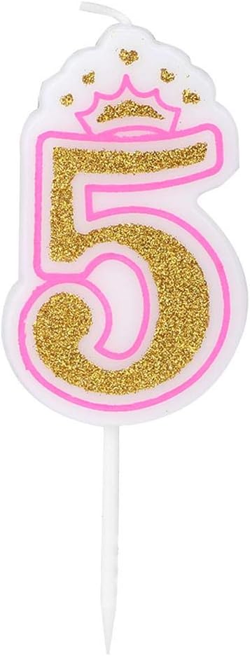 Amazon Com Kids Birthday Candle Age 0 8 Smoke Free Numbers Cake Candles Cake Topper Candles Assorted Set For Children 5 Home Improvement
