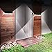 LE 80 LED Solar Powered Lights Outdoor with Motion Sensor, 3 Optional Lighting Modes, 270 Degree Angle, Daylight White 6000K, 8W 1050LM, for Garden, Fence, Driveway, Front Door and More, Pack of 2