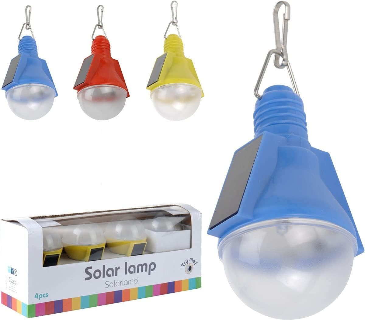 Trendfinding 4 x LED Solar Lamp Party Light Garden Lamp Yellow