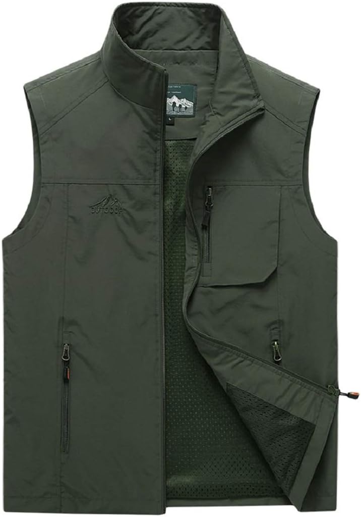 LowProfile Men's Mesh Fishing Vest Photography Work Multi-Pockets Outdoors Journalist's Vest Jacket Travel Photo Vest