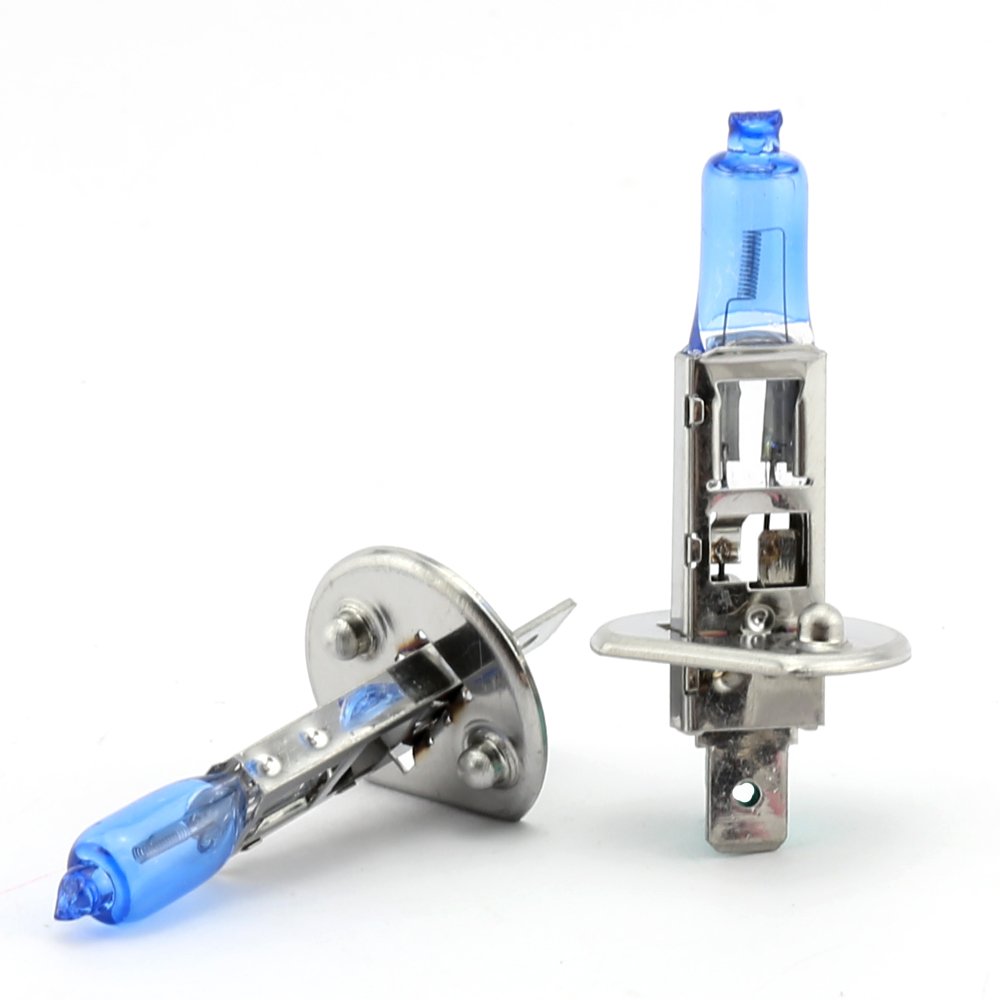 Krtopo Headlight Bulb H1 100W Halogen Bulb High Traffic Lights Car Fog Lamp 12V Xenon White Light