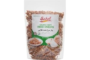 Sadaf Crispy Fried Onions - Golden Fried Onions for Cooking and Food Enhancing - Gourmet - Kosher - 16 Oz Bag