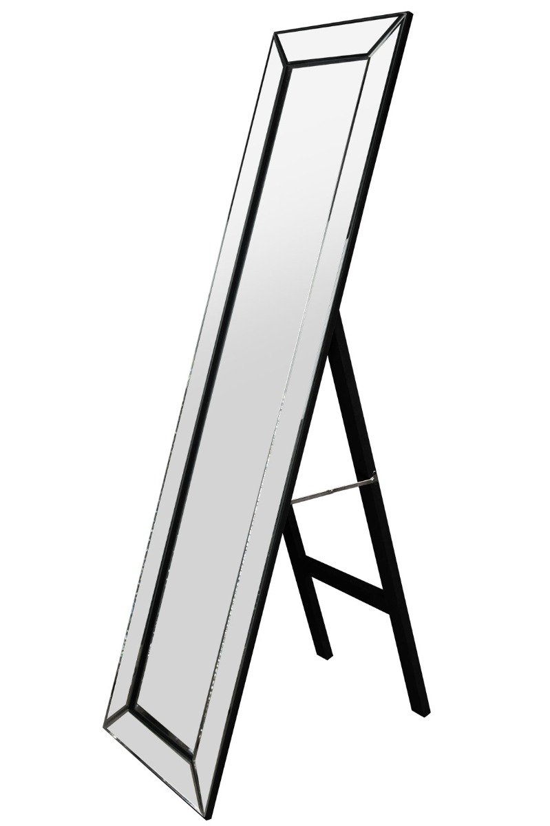 MirrorOutlet Modern Venetian Bathroom Free Standing Cheval Dress Mirror 5Ft X 1Ft3, 59.1" x 16.1",Clear/Transparent,SWS031-Bath