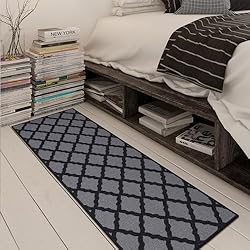 Machine Washable Moroccan Trellis Design Non-Slip