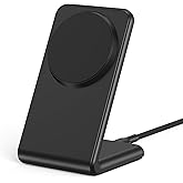 for MagSafe Charger - Magnetic Wireless Charger for iPhone 12-17, Black | Fast Charging | Magnetic iPhone Charging | for iPhone Charger Stand