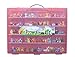Fun For LifeTM Pokemon TM Compatible Organizer is The Perfect Pokemon TM Figure Compatible Storage Case - Fits Up Approx 200 Characters, [Sturdy Case and Carrying Handle-Strawberry/Pink]