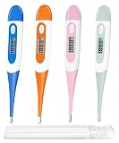 BESTWYA Oral Thermometer, Digital Thermometer for Fever (A, Pack of 4)