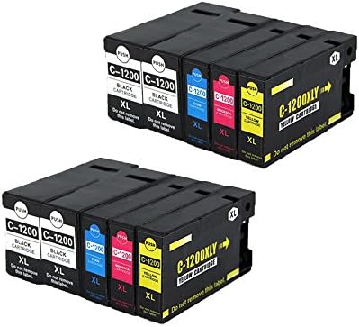 INKMATE Compatible Ink Cartridge for Canon PGI 1200XL Fits Maxify MB2020 MB2320 2050 2350 Printers ( 10 Pack )