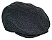 Men's Premium Wool Blend Classic Flat Ivy Newsboy Collection Hat , 1581-Charcoal, X-Large