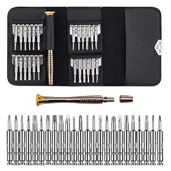 MMOBIEL 25 in 1 Pro Toolkit compatible with Smartphones Tablets Notebooks PSP incl Pentalobe Torx Phillips Screwdrivers