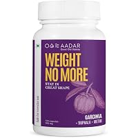 AADAR WEIGHT NO MORE | Natural Weight Loss Supplement | 120 Capsules | Belly Fat Burner for Men and Women