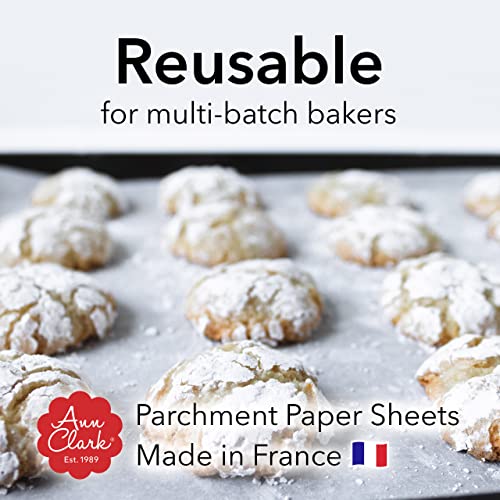 Ann Clark Parchment Paper Sheets for Baking, Made in France, Natural