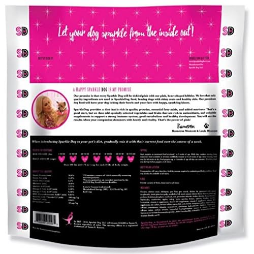 pink sparkle dog food