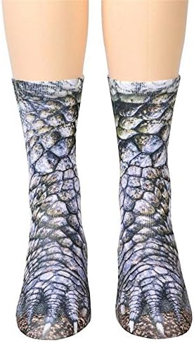 OverDose 3D Animal Adult Socks Sublimated Print Comfortable Lifelike Crew Socks Novelty Socks Sale Clearance
