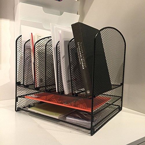 VANRA Metal Mesh Desktop File Organizer File Sorter Desk File Import