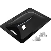 XMK RV Skylight Replacement,18"x26" Outer Dome Skylight Fit 14"x22" Opening | Camper RV Skylight Cover for Shower Roof Dome Travel Trailer Fifth Wheel Food Truck Motorhome,Impact Resistant,Black