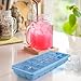 Ice Cube Trays By Clasier: Set Of 3 Silicone Ice Molds Containers With Lids A Easy Release Rubber Ice Molding Trays In Blue, Green&Rose Red-Make 63 Ice Cubes For Cold Drinks, Cocktails&Juices