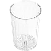 G.E.T. 8805-1-CL-EC Heavy-Duty Shatterproof Plastic Faceted Tumblers, 5 Ounce, Clear (Set of 4)