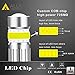 Alla Lighting 9145 9140 H10 LED Fog Lights Bulbs, 8000K Ice Blue 2800 Lumens Xtreme Super Bright COB-72 SMD 12V DRL Replacement