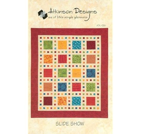 Amazon Com Slide Show Quilt Pattern By Atkinson Designs Arts Crafts Sewing