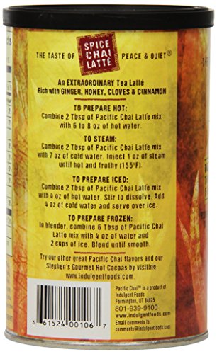 Pacific Spice Chai Latte Mix, 10-Ounce Canisters (Pack of 6)