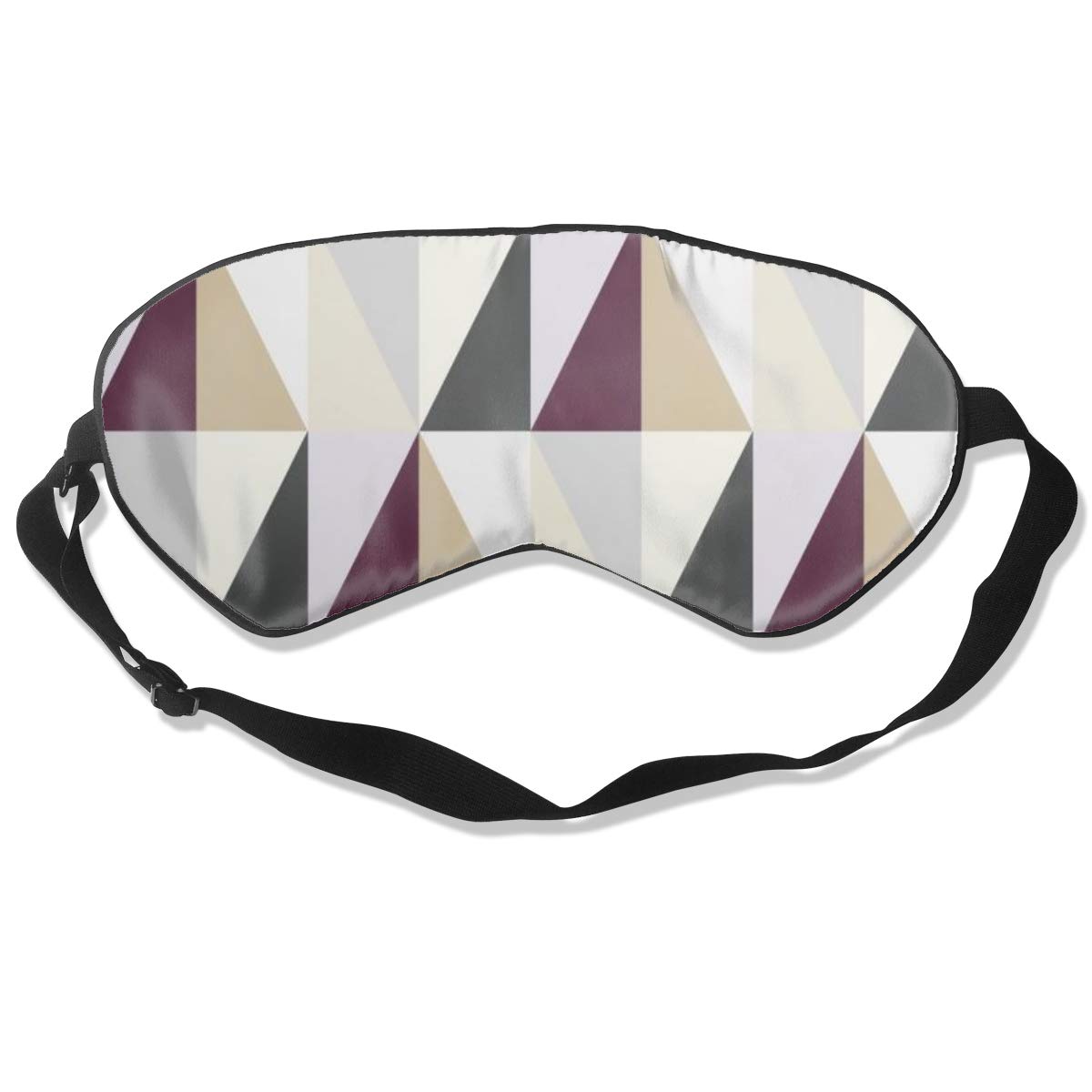 100% Silk Sleep Eye Mask, Regular Geometry Night Sleep Mask, Meditation With Adjustable Straps, Blocks Light, Suitable For Sleeping Travel Work Naps