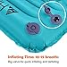 HIKENTURE Inflatable Sleeping Pad-Ultralight Portable Camping Air Mat for Hiking,Backpacking,Outdoor(Blue with Pillow)