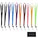 Neck Lanyards 10 Pack - Enhanced Model Hook and Quick Release Tether - Ideal for ID Badges, Keys, Whistle, etc. - Strong Nylon Material - 10 Colors - One Size Fits All