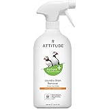 ATTITUDE Nature + Hypoallergenic Laundry Stain Remover, 27.1 Fl Oz (Pack of 1), Citrus Zest
