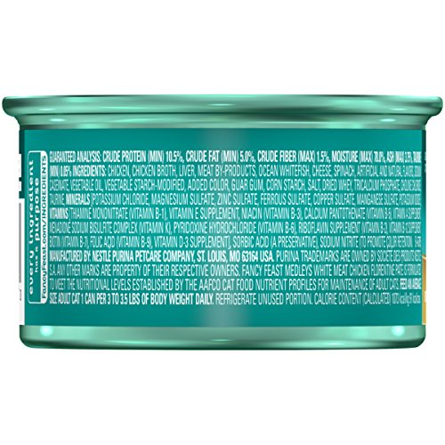 Purina Fancy Feast Medleys Pate Collection Gourmet Wet Cat Food, (24) 3 oz. Cans, White Meat Chicken - //medicalbooks.filipinodoctors.org
