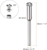 sourcing map 6pcs Cut Off Wheel Screw Mandrel 3mm Shank Dia Cutting Disc Holder view 2