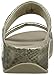 FitFlop Women's Lulu Metallic Snake Slide, Pale Gold, 8 M US