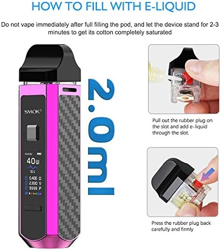 SMOK RPM 40 Vaping Kit,1500mAh Battery, 40W Output, Adjustable Airflow, 2mL Refillable Pod, Compact Pod System, E Cigarette - Image 4