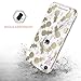 BENTOBEN iPod Touch 5 Case,iPod Touch 6 Case,Hybrid Solid PC Back Cover Soft TPU Bumper Cute Pineapple Pattern Shockproof Heavy Duty Protective Case Cover for iPod Touch 5th/6th Generation,White/Gold