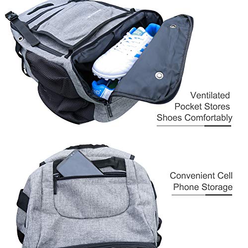 image for ZOEA Baseball Bat Bag Backpack, T-Ball & Softball Equipment & Gear for