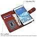 Style4U Galaxy Note Edge Case, Note Edge Case, Premium PU Leather Stand Wallet Case with ID Credit Card/Cash Slots for Samsung Galaxy Note Edge+ 1 Stylus [Brown]