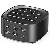 Sleepbox Sleep White Noise Sound Machines with 25 Soothing Sounds 36 Volume Levels 5 Timers Visible Sound Catalog Portable Size Memory Function for Home Office and Travel